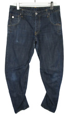 G-Star Arc 3D Tapered Herrenjeans W31 L29 Verdreht Knopf Fly Blau Denim