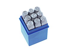 BGS Schlag Buchstaben Zahlen Punzier Eisen Präge Gravur Stempel Satz Gr 2 - 12mm