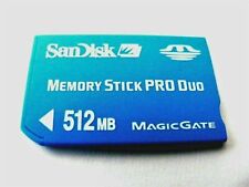 . . . 512MB Memory Stick PRO Duo ( 512 MB MS PRO Duo ) SanDisk gebraucht . . .