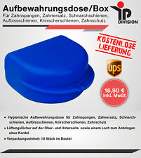 Aufbewahrungsdose/Box für Zahnspangen, Zahnersatz, Schnarch-und Aufbissschienen