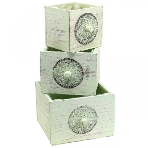 Pflanzkasten set shabby chic - pflanzkasten-set,