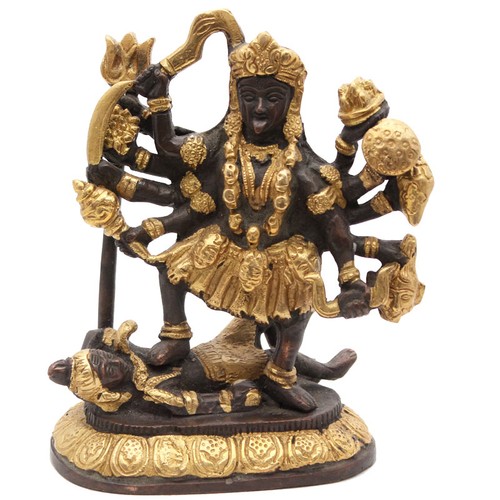 Kali statue messing cm - 15,