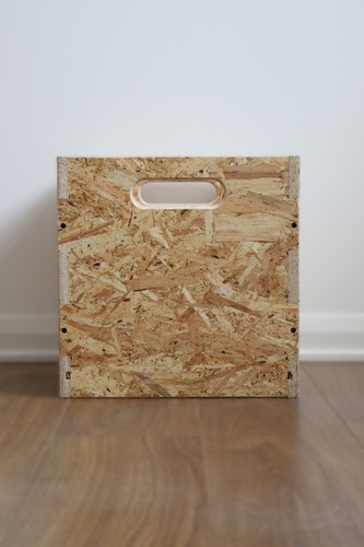 Vinyl record storage cube - record,