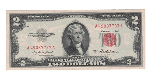 Dollars united states note - 2,