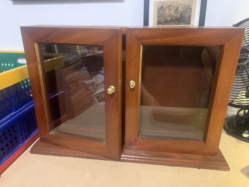 Vintage holz vitrine - holz,