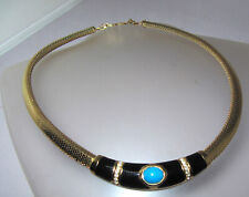 Grossé exklusiv Collier klare Steine Türkis Henkel&Grosse necklace 41 cm Dior 70