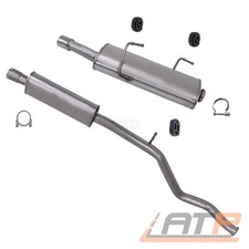AUSPUFFANLAGE MITTEL ENDSCHALLDÄMPFER FÜR PEUGEOT 206 CC 2.0 BJ 00-07