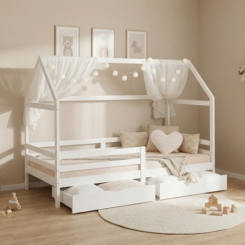 Hausbett 90x200 kinderbett - hausbett,