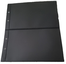 LINDNER Einsteckhüllen Einsteckblätter DIN A 5 schwarz 2 Streifen