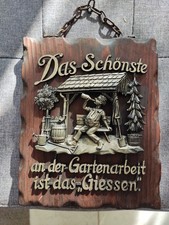 Schönes Holzbild mit Spruch Motiv
