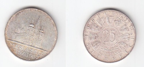 Schilling silber münze - 25,