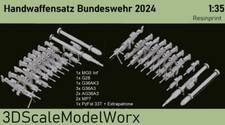 Bundeswehr Handwaffensatz 2024 1:35 G28, G36KA3, G36A3, AG36A, MP7, MG5, PzFst3T