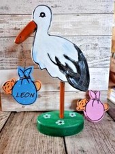 Storch zur Geburt Geschenk aus