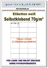 Universal Etiketten 70 x 41