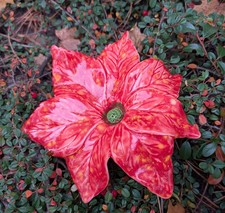 große Blüte rot KERAMIK -