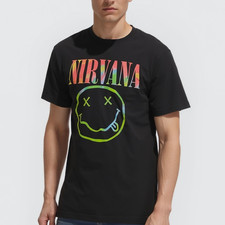 Nirvana Batik Smiley Bandshirt