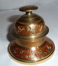 Ziselierte tischglocke messing - tischglocke,