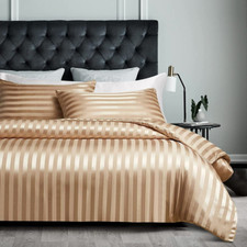 Bettwäsche Set Satin Weiß