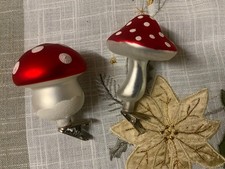 ❀2 x Fliegenpilz mit Clip