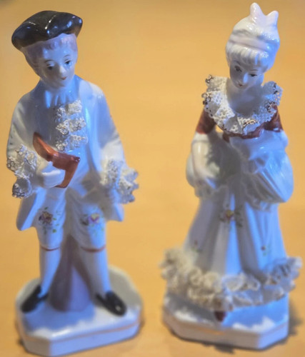 Rokoko porzellan figuren - porzellan,