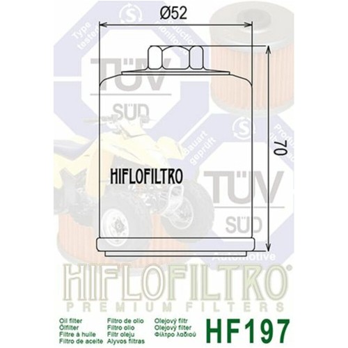 Hiflofiltro ölfilter hf197 - Ölfilter,