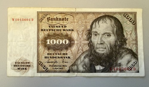 1000 geldschein deutsche - 1000,