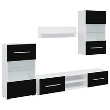 5tlg. Hochglanz Wohnwand