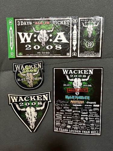 Wacken 2008 ticket aufkleber - 2008,