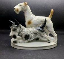 Antike Figurengruppe Terrier