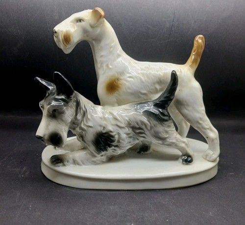 Antike figurengruppe terrier - figurengruppe,