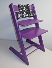Stokke Tripp Trapp Kinder Hochstuhl in Lila, Baujahr unbekannt