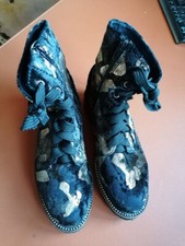 Edel Chelsea Boots Stiefel GR 37 Samt/ Gold NEU