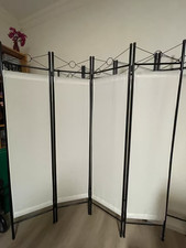 1 x 4-teiliger Raumteiler, Paravent, Raumtrenner, Sichtschutz, 180 x 160 cm