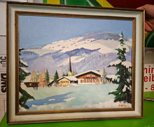 Ölgemälde Winterlandschaft