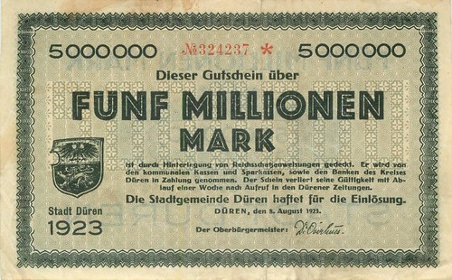 Düren stadt millionen - düren, mark
