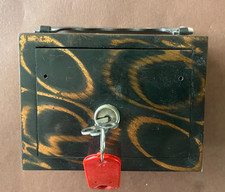 Alte spardose 11x9x6cm metall - spardose,