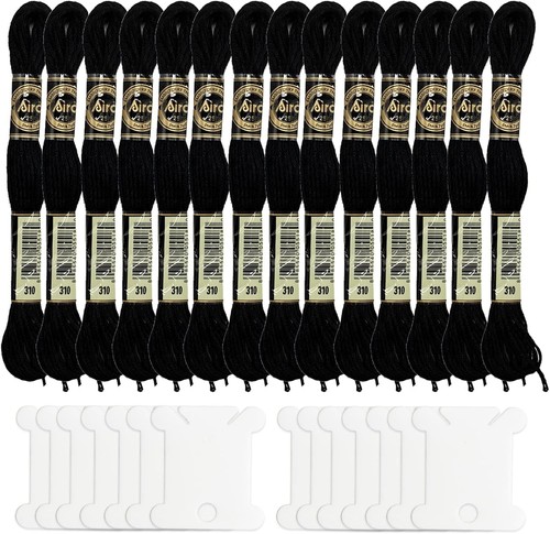 Stücke schwarze stickgarne - 14,