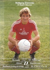 Autogramm Wolfgang DREMMLER FCB Bayern München IVECO Karte 80er MAGIRUS xyz