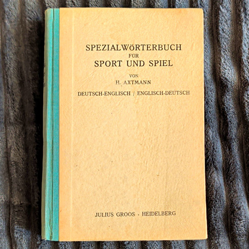 Axtmann spezialwörterbuch - h., axtmann: