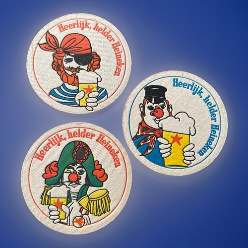 Bierdeckel heineken bier - 3x,