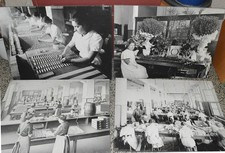 6x Wandbilder 70x50 Industrie-Design Leinwand Bild schwarz-weiß