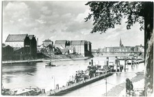 Hans-Hartz-Foto-AK BREMEN Weser, Westhoff-Kaffee-Rösterei, Brücke 30er