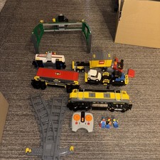 LEGO Eisenbahn City Eisenbahn RC, 7939, Kran, LKW, Waggon, Verladestation