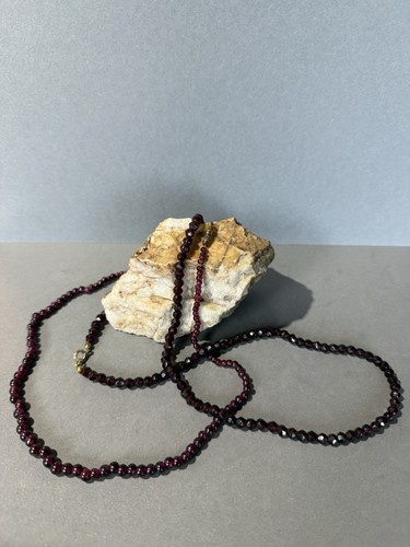 Vintage granatkette collier - granatkette,