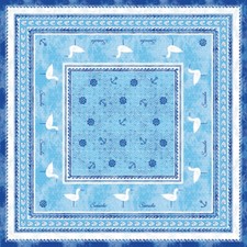 Tischdecke seaside blau - 1,