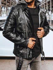Herren Kunstlederjacke