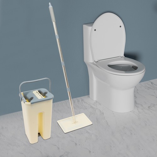 Wischmopp set mit eimer - set,