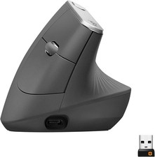 Logitech MX Vertical, Ergonomische Kabellose Maus, Bluetooth und 2.4 GHz