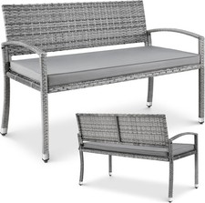 Sitzer polyrattan gartenbank - 2-sitzer,