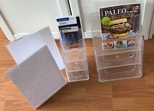 verschiedene Prospekthalter, Prospektständer, Flyer-Aufsteller, Werbung  